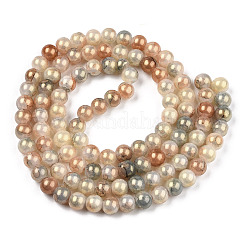 Baking Paint Crackle Glass Bead Strands&nbsp;DGLA-R053-05N