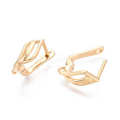 Brass Hoop Earring Findings&nbsp;KK-N267-28G
