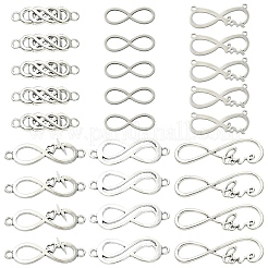 30Pcs 6 Styles 201 Stainless Steel & Alloy Connector Charms&nbsp;STAS-YW0003-10