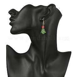 304 Stainless Steel Glass Dangle Earrings&nbsp;EJEW-JE06592