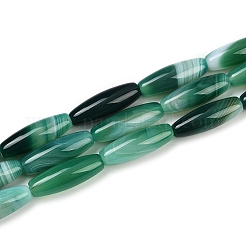 Natural Striped Agate/Banded Agate Beads Strands&nbsp;G-S280-10D