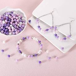 400Pcs 4 Colors Opaque Acrylic Beads&nbsp;MACR-SZ0001-79C