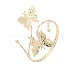 Butterfly Alloy Arm Cuff Bangles for Girl Women&nbsp;LS-AJEW-A063-01H-G