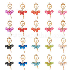 20Pcs 10 Colors Alloy Big Pendants&nbsp;FIND-TA0002-13