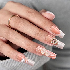 ABS Plastic Full Cover Press On False Nails&nbsp;DIY-CJC0006-13