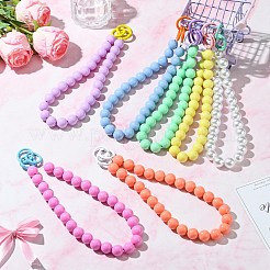 7Pcs Round Acrylic Beads Napkin Holder&nbsp;HJEW-CJ00085
