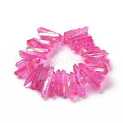 Natural Quartz Crystal Points Beads Strands&nbsp;G-K181-B10