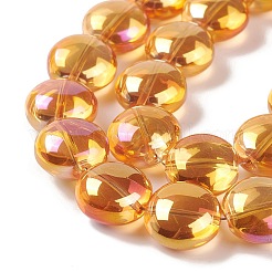 Transparent Electroplate Glass Bead Strands&nbsp;EGLA-P049-01A
