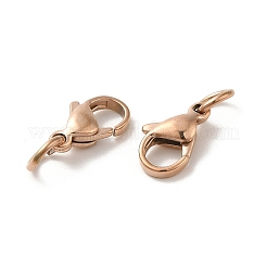 304 Stainless Steel Lobster Claw Clasps&nbsp;STAS-K155-B-11RG