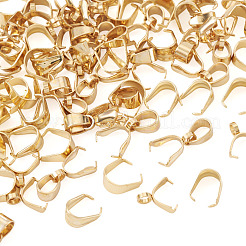 201 Stainless Steel Snap on Bails & Ice Pick Pinch Bails & Pendant Pinch Bails&nbsp;STAS-TA0006-34