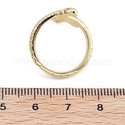 Rack Plating Brass Cuff Finger Rings for Women&nbsp;RJEW-M028-36G