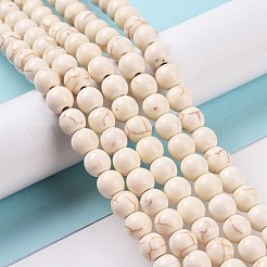 Synthetic Turquoise Beads Strands&nbsp;TURQ-F007-01A-8mm