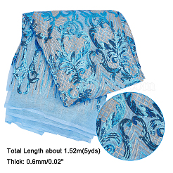 Embroidery Polyester Sequin Lace Fabric&nbsp;DIY-WH0028-36