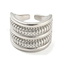 Brass Open Cuff Ring&nbsp;RJEW-C033-05P