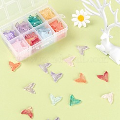 120Pcs Transparent Spray Painted Glass Pendants&nbsp;GLAA-LS0001-01
