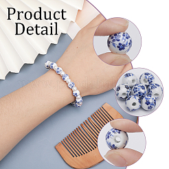200Pcs 4 Styles Handmade Porcelain Beads&nbsp;PORC-CA0001-13