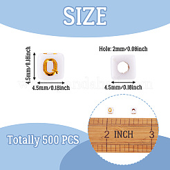 Opaque Acrylic Beads&nbsp;MACR-TAG0001-07Q