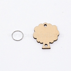 Tree Shape Unfinished Wood Cutouts Ornaments&nbsp;WOOD-WH0115-50