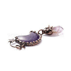 Natural Amethyst Big Pendants&nbsp;G-M383-25B