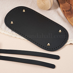 1Pc Oval PU Leather Knitting Crochet Bags Nail Bottom Shaper Pad&nbsp;DIY-TA0014-91A