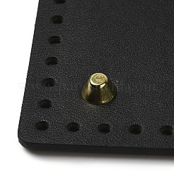 PU Leather Sqaque Long Bottom for Knitting Bag&nbsp;DIY-K079-02C
