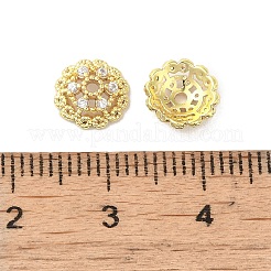 Rack Plating Brass Beads Caps&nbsp;KK-B088-03B-G
