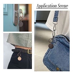 4Pcs 4 Styles Stainless Steel Keychains&nbsp;KEYC-TA0004-81F