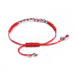 Adjustable Nylon Cord Braided Bead Bracelets&nbsp;BJEW-JB04426-03
