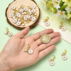 20Pcs Alloy Enamel Pendant Decorations&nbsp;HJEW-YW00446