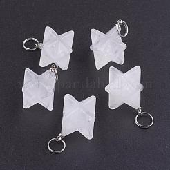 Natural Quartz Crystal Pendants&nbsp;G-E398-02J