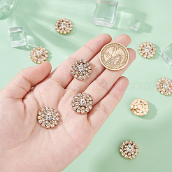 30Pcs Alloy Rhinestone Cabochons&nbsp;ALRI-GA0001-09KCG