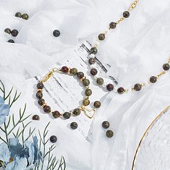 Natural Dragon Blood Jasper Bead Strands&nbsp;G-AR0001-56
