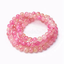 Spray Painted Glass Beads Strands&nbsp;GLAA-A038-C-60