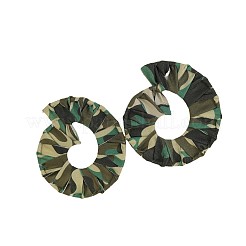 Ring Alloy Cloth Leopard Print Stud Earrings&nbsp;FS-WG748A0-01