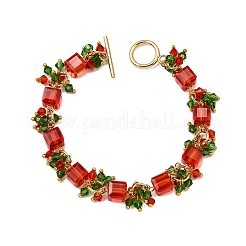 K9 Glass Imitation Austrian Crystal Beaded Bracelets&nbsp;BJEW-JB12056