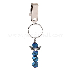 Electroplate Glass Beaded Credit Card Clip Puller&nbsp;HJEW-JM00969