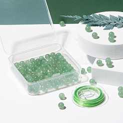 100Pcs 8mm Natural Green Aventurine Round Beads&nbsp;DIY-LS0002-11