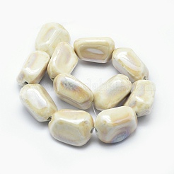 Eco-Friendly Glazed Porcelain Beads&nbsp;PORC-P027-E08