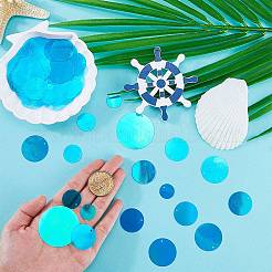 120G 6 Styles Iridescent PVC Paillette/Sequins Pendants&nbsp;FIND-SC0011-15C