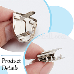 12Pcs 2 Colors Alloy Tuck Lock Clasps&nbsp;DIY-GF0012-78