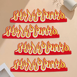 14Pcs Flame Polyester Embroider Thread Iron on/Sew On Patches&nbsp;DIY-CY0003-58