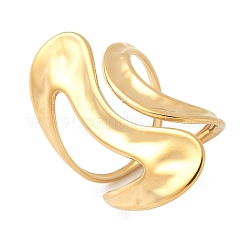 Ocean Themes 304 Stainless Steel Open Cuff Rings for Women&nbsp;RJEW-K293-02A-G