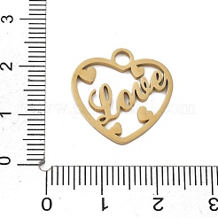 304 Stainless Steel Pendants&nbsp;STAS-I327-13G