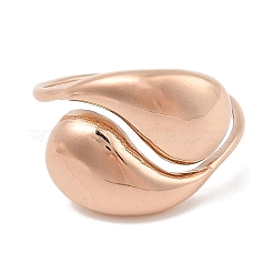 Open 304 Stainless Steel Finger Rings for Women&nbsp;RJEW-B070-01RG