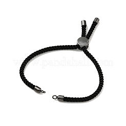 Half Finished Twisted Milan Rope Slider Bracelets&nbsp;FIND-G032-01B-06