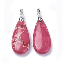 Natural Regalite/Imperial Jasper/Sea Sediment Jasper Pendants&nbsp;G-L515-02A