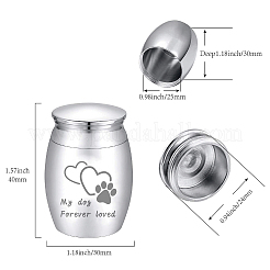 Stainless Steel Cremation Urn&nbsp;AJEW-CN0001-91A