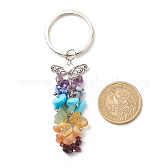 Natural & Synthetic Gemstone Beaded Keychain&nbsp;KEYC-JKC00345-02
