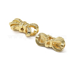 Brass Micro Pave Cubic Zirconia Beads&nbsp;KK-B142-12G
