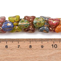 Painted Glass Beads Strands&nbsp;GLAA-B037-04